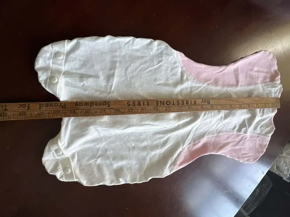 Kidira Transitional Swaddle Sack Sleep Bag White Pink Size Small